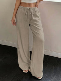 Pantalon large uni élégant et polyvalent pour femme