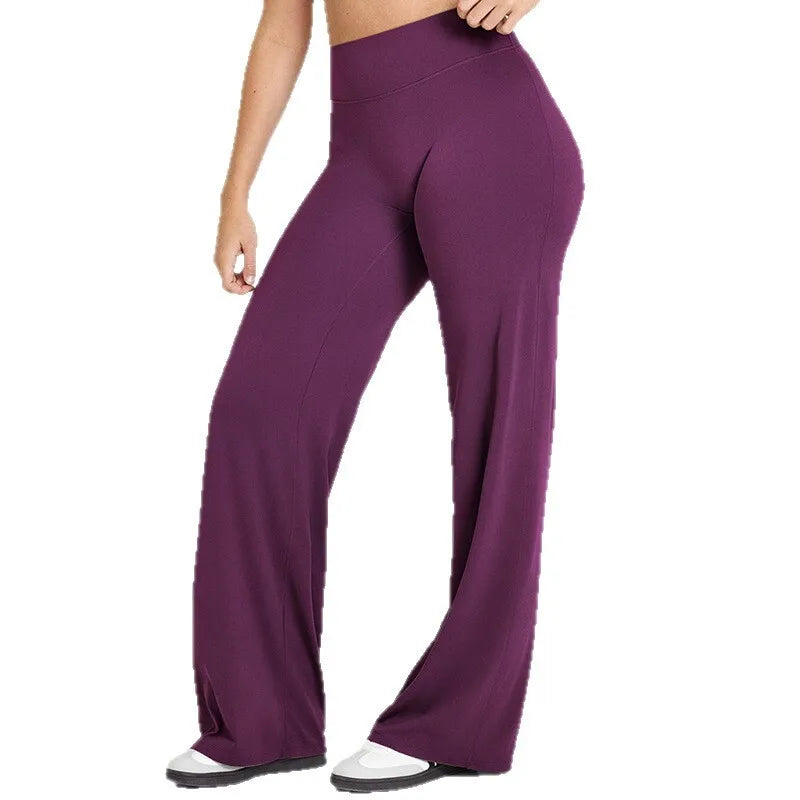 NCLAGEN Pantalon de yoga SoftMotion à jambe droite pour femme, leggings de sport taille haute, sensation seconde peau, pour la gym, le Pilates et la course à pied