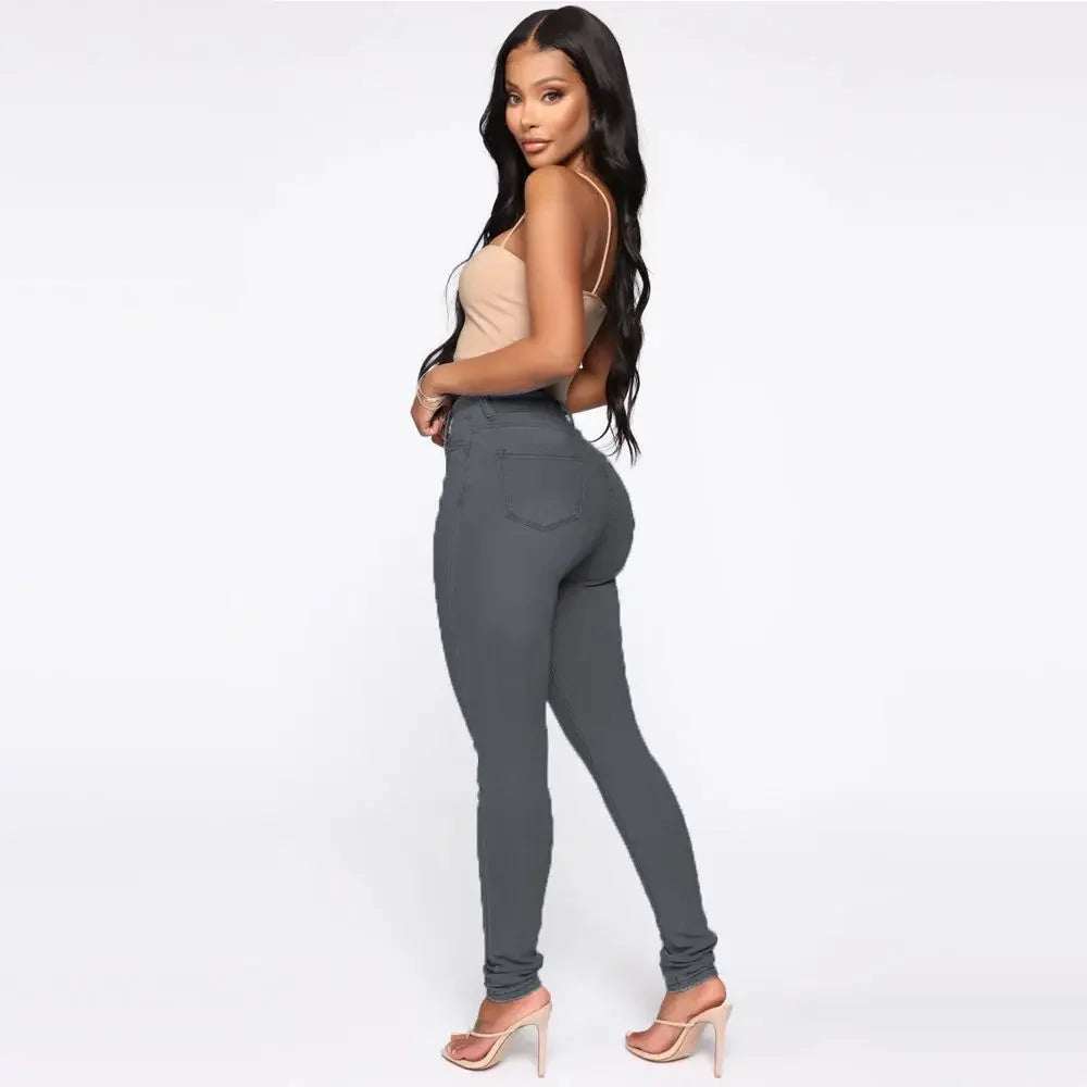 Ins Style – jean amincissant taille haute pour femmes, Design de hanche pêche, mode européenne et américaine, vêtements décontractés tendance