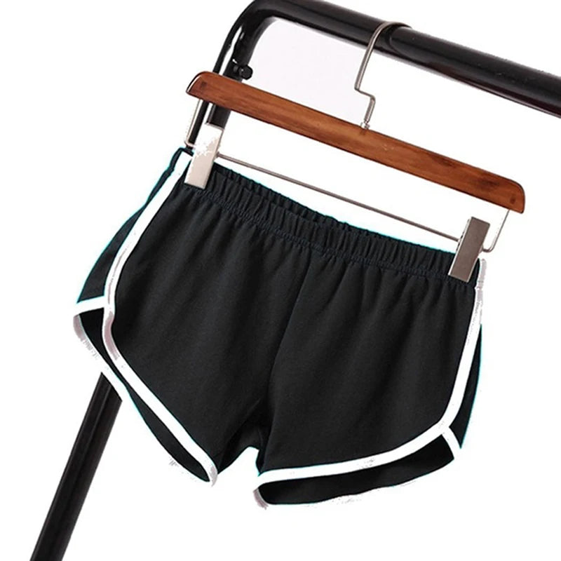 Short Sport Femme Taille Élastique Liseré Contrastant – 6 Coloris