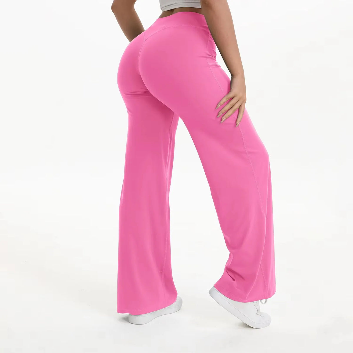 NCLAGEN Pantalon de yoga SoftMotion à jambe droite pour femme, leggings de sport taille haute, sensation seconde peau, pour la gym, le Pilates et la course à pied