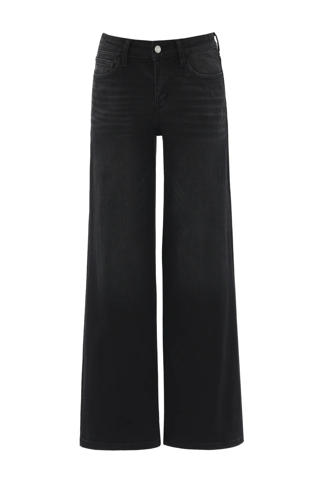 Jean taille haute à jambe large pour femme, en denim extensible, effet push-up et coupe sculptante, pour usage quotidien décontracté, tailles XS-2XL, livraison directe