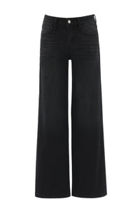 Jean taille haute à jambe large pour femme, en denim extensible, effet push-up et coupe sculptante, pour usage quotidien décontracté, tailles XS-2XL, livraison directe