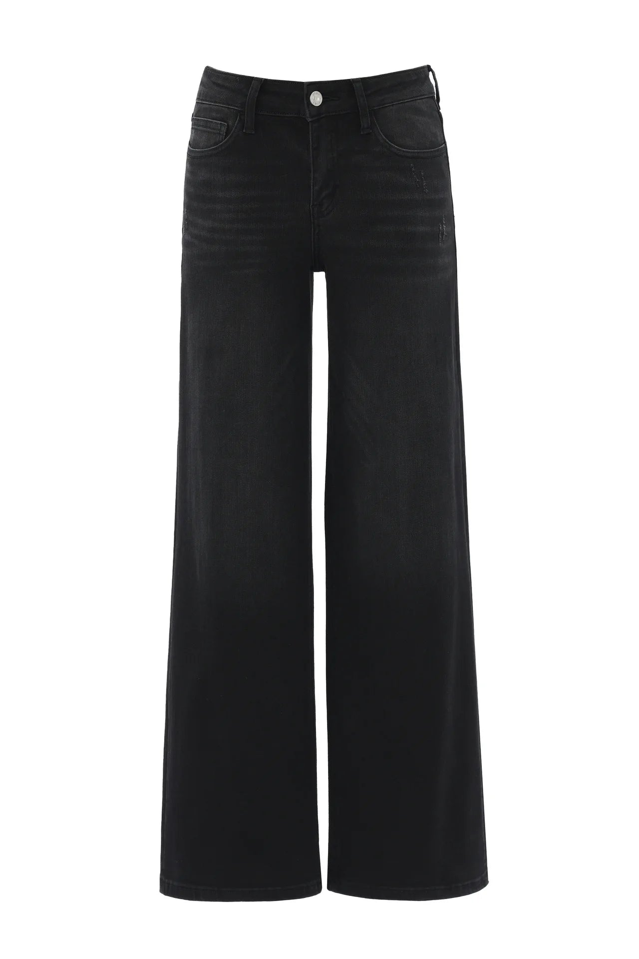 Jean taille haute à jambe large pour femme, en denim extensible, effet push-up et coupe sculptante, pour usage quotidien décontracté, tailles XS-2XL, livraison directe