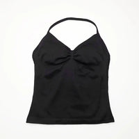 NCLAGEN Impact Longline Strappy Top Sports Yoga Vest Women's Fitness Tank Top Gym Beautiful Open Back Bra Running Workout Halter