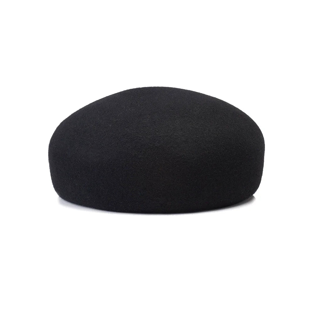 Chapeau Fedora en feutre à calotte rigide vintage pour femmes, 100% laine, béret plat, chapeau de mariage, fascinateur, chapeau de cocktail classique, chapeau pillbox