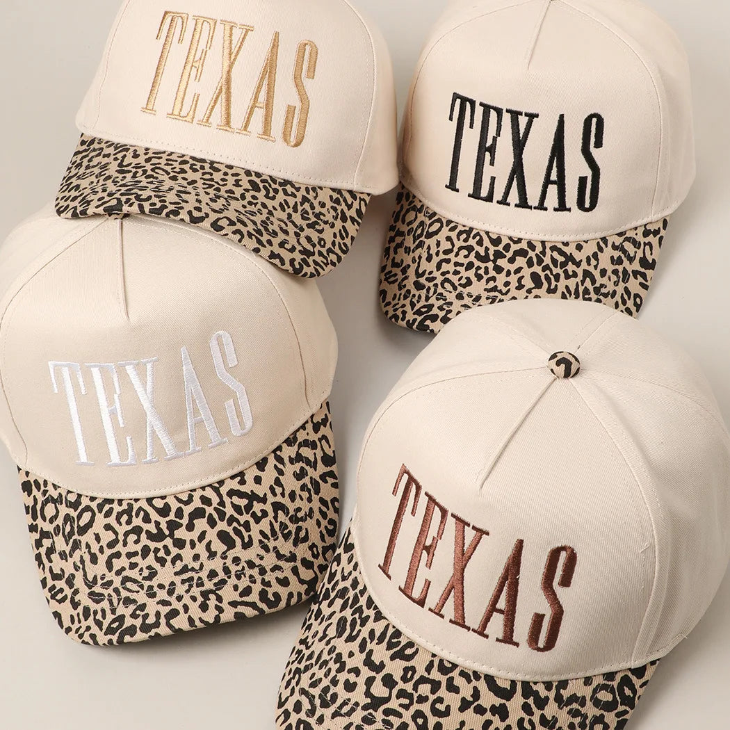 Casquette Baseball Femme Incontournable TEXAS Léopard