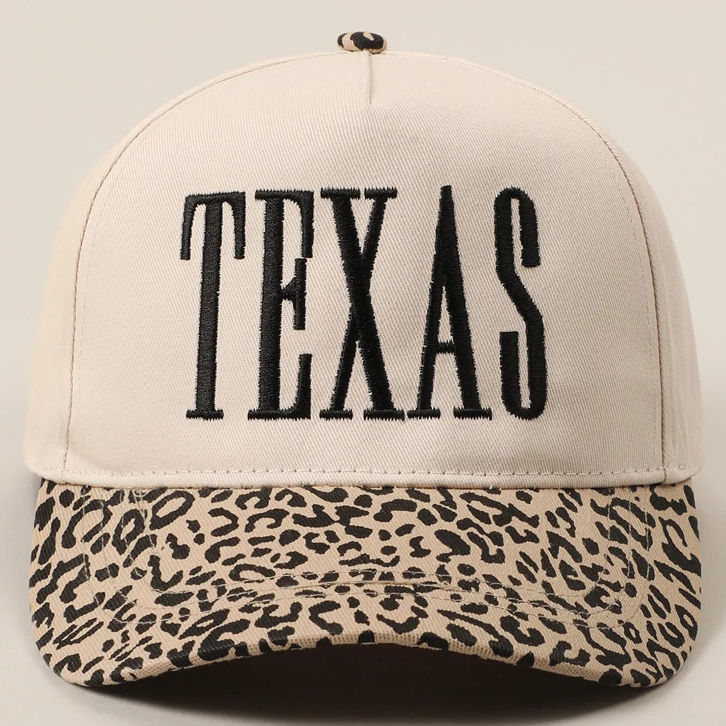 Casquette Baseball Femme Incontournable TEXAS Léopard