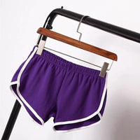 Short Sport Femme Taille Élastique Liseré Contrastant – 6 Coloris