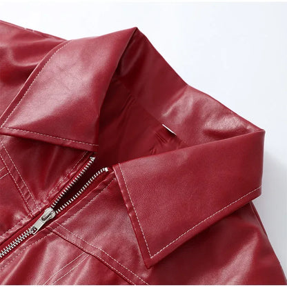 Veste courte matelassée bordeaux femme, col tailleur et zip