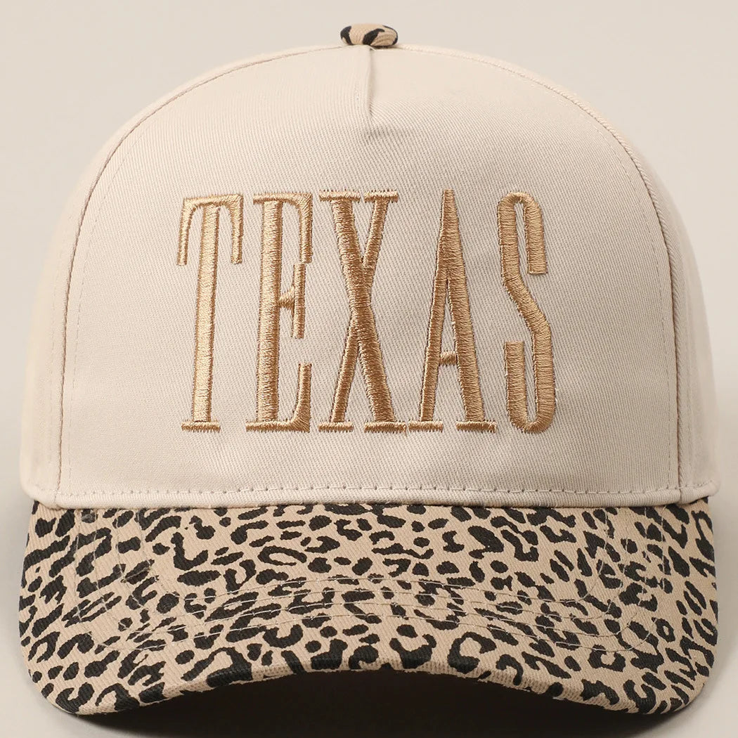 Casquette Baseball Femme Incontournable TEXAS Léopard