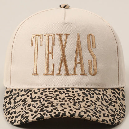 Casquette Baseball Femme Incontournable TEXAS Léopard