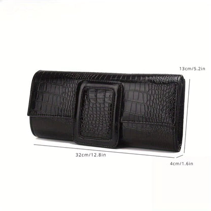 Sac à main rétro femme motif crocodile, grande capacité