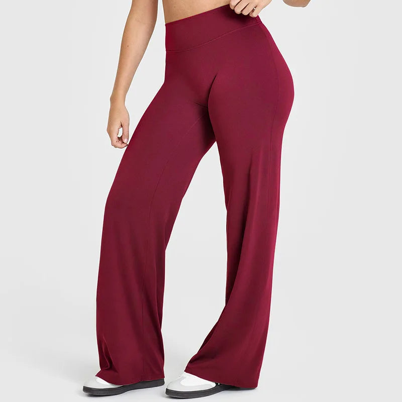 NCLAGEN Pantalon de yoga SoftMotion à jambe droite pour femme, leggings de sport taille haute, sensation seconde peau, pour la gym, le Pilates et la course à pied