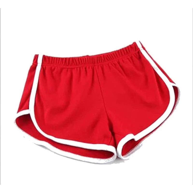 Short Sport Femme Taille Élastique Liseré Contrastant – 6 Coloris
