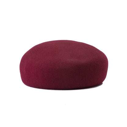 Chapeau Fedora en feutre à calotte rigide vintage pour femmes, 100% laine, béret plat, chapeau de mariage, fascinateur, chapeau de cocktail classique, chapeau pillbox