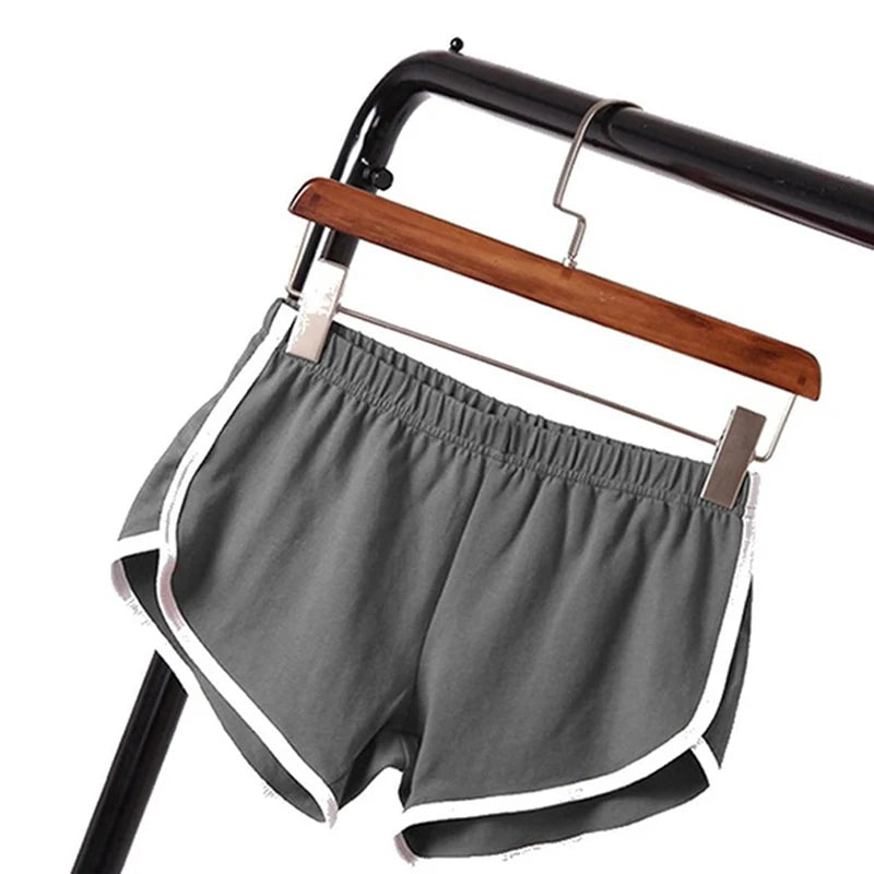 Short Sport Femme Taille Élastique Liseré Contrastant – 6 Coloris