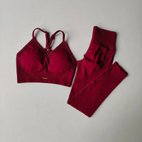 Ensemble Sport Femme Taille Haute Push-Up – Brassière & Legging
