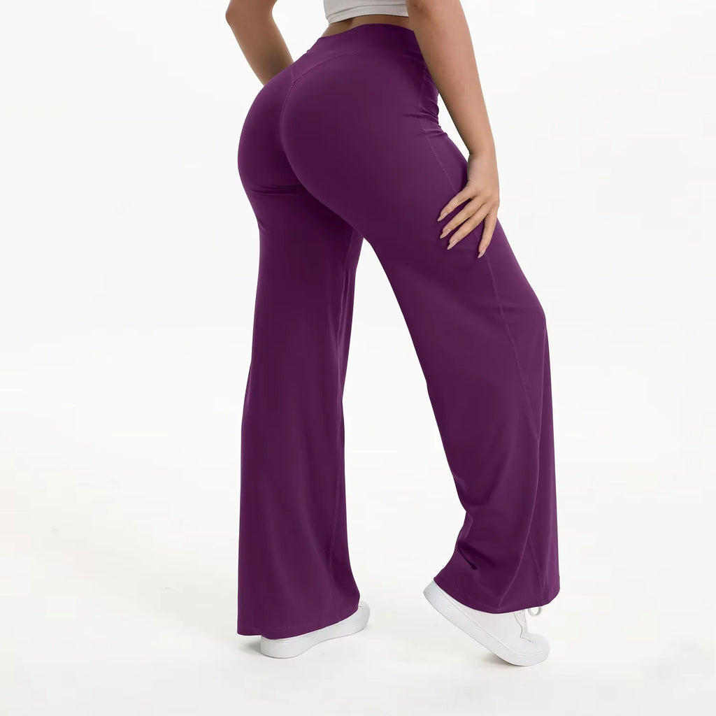 NCLAGEN Pantalon de yoga SoftMotion à jambe droite pour femme, leggings de sport taille haute, sensation seconde peau, pour la gym, le Pilates et la course à pied