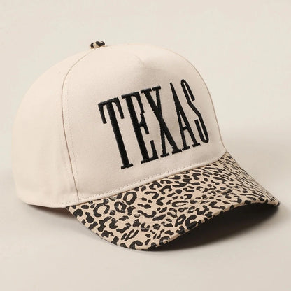 Casquette Baseball Femme Incontournable TEXAS Léopard