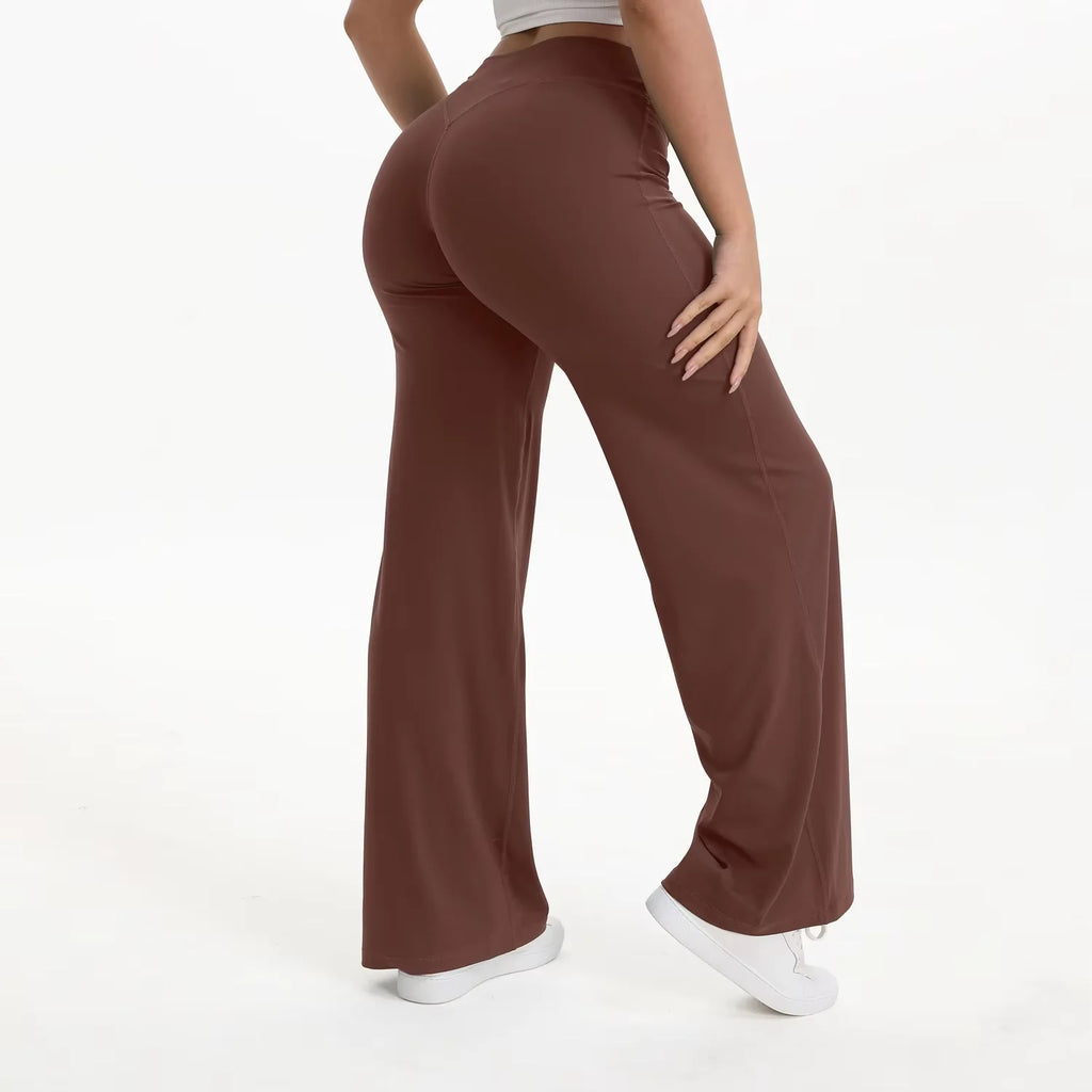 NCLAGEN Pantalon de yoga SoftMotion à jambe droite pour femme, leggings de sport taille haute, sensation seconde peau, pour la gym, le Pilates et la course à pied