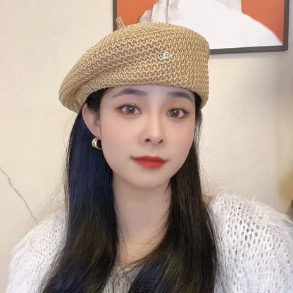 Béret d'été au crochet ajouré pour femme – vue 2