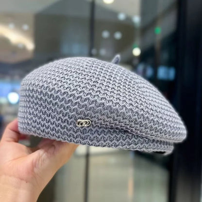 Béret d'été au crochet ajouré pour femme – vue 7