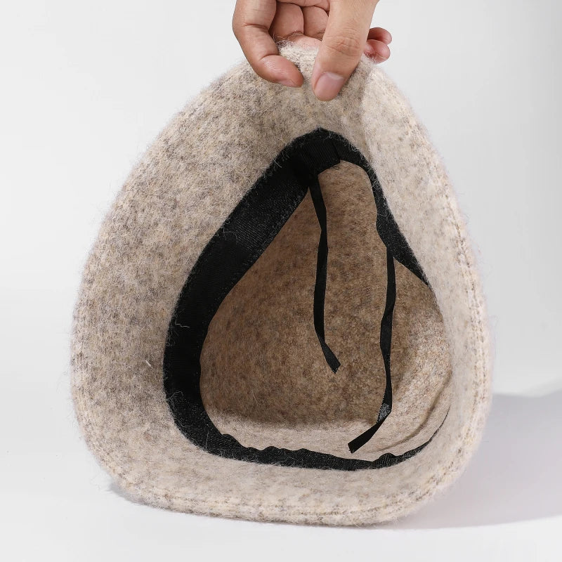 Bob d'hiver en maille, chapeau seau pour femme – vue 2