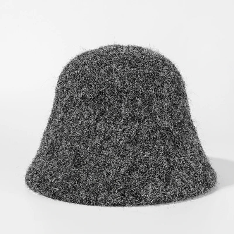 Bob d'hiver en maille, chapeau seau pour femme – vue 3