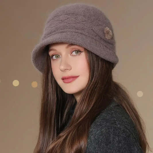 Bob d'hiver tricoté et doublé pour femme – vue 1