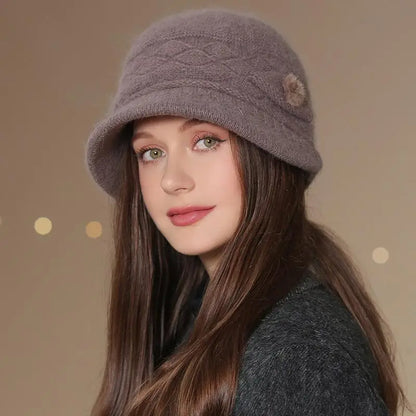 Bob d'hiver tricoté et doublé pour femme – vue 1