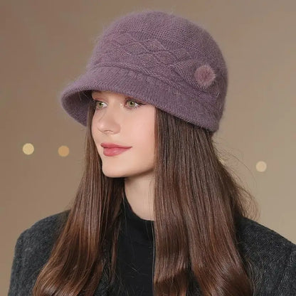 Bob d'hiver tricoté et doublé pour femme – vue 2
