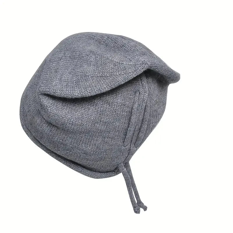 Bonnet baggy tricoté unisexe à cordon de serrage – vue 8