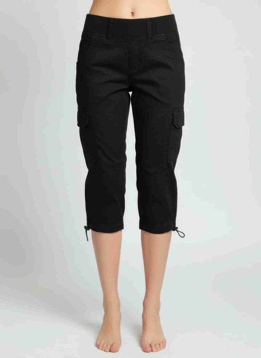 Capri Femme Coton Stretch - Taille Élastique Confort Chic Oléna-Fashion