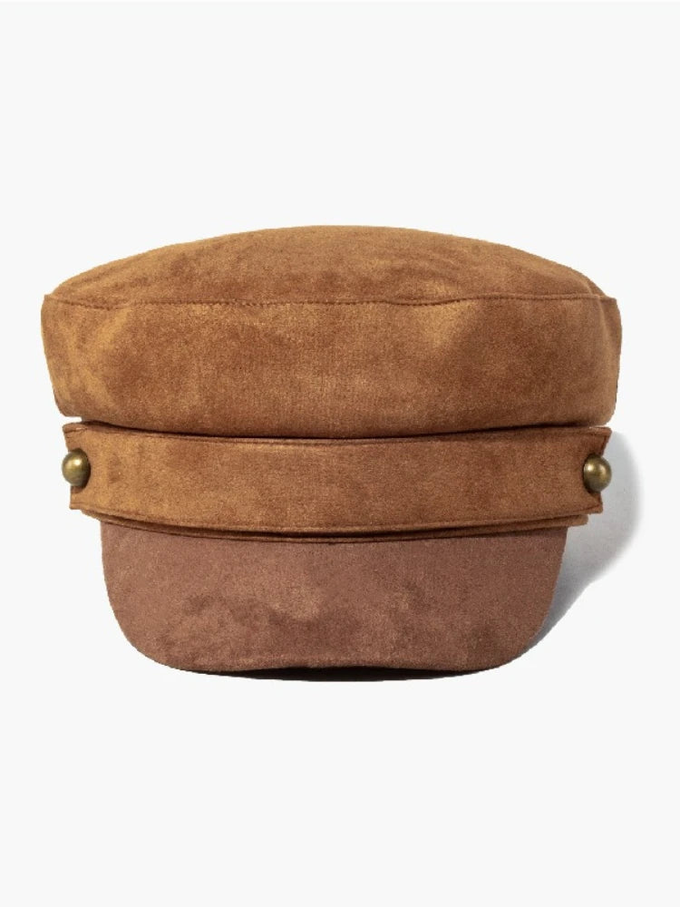 Casquette gavroche effet daim pour femme – vue 3