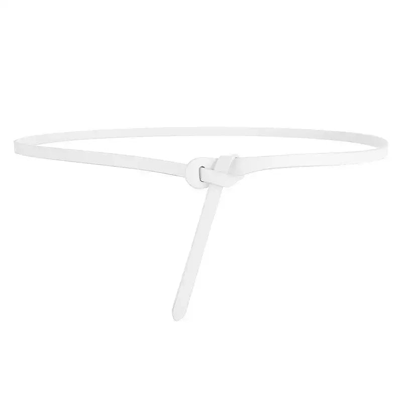 Ceinture corset en cuir de vache pour femme, sangle nouée – vue 5