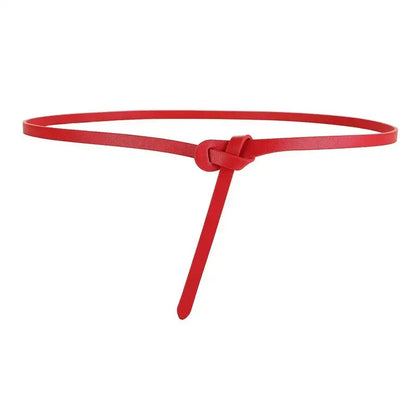 Ceinture corset en cuir de vache pour femme, sangle nouée – vue 7