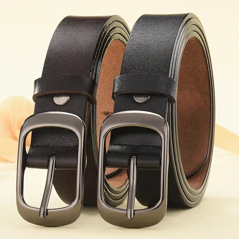 Ceinture en cuir réglable pour femme, style décontracté – vue 1