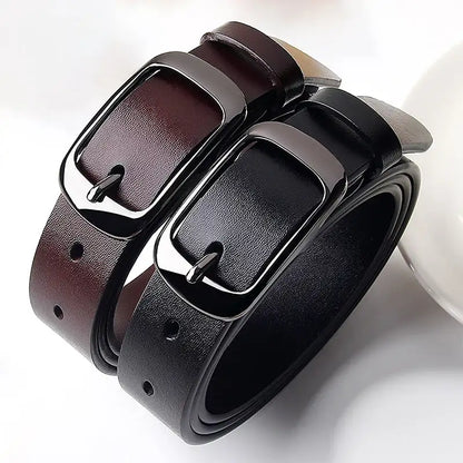 Ceinture en cuir réglable pour femme, style décontracté – vue 2