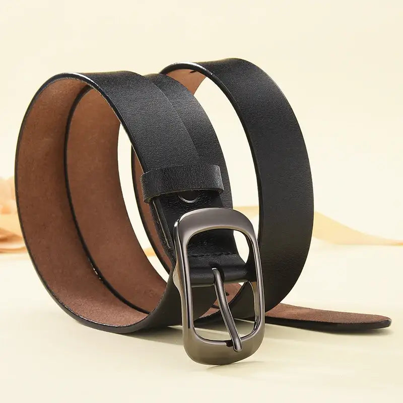 Ceinture en cuir réglable pour femme, style décontracté – vue 3