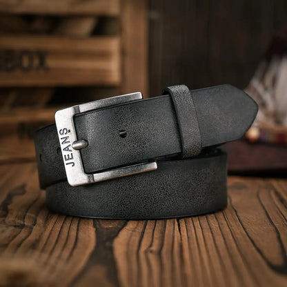 Ceinture en faux cuir mixte à boucle en métal, style rétro – vue 4