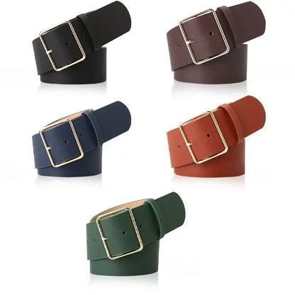 Ceinture pour femme à boucle élégante, manteau et jean – vue 6