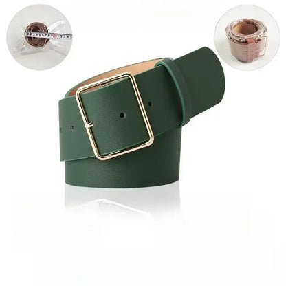 Ceinture pour femme à boucle élégante, manteau et jean – vue 9
