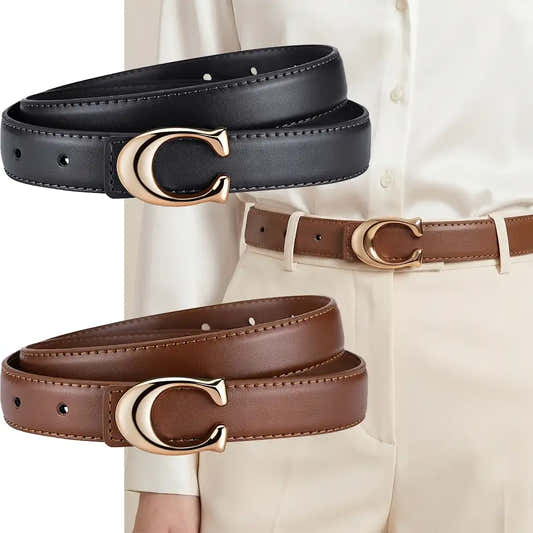 Ceinture souple pour femme à boucle lisse – vue 1