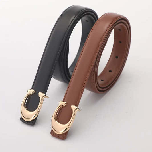Ceinture souple pour femme à boucle lisse – vue 2