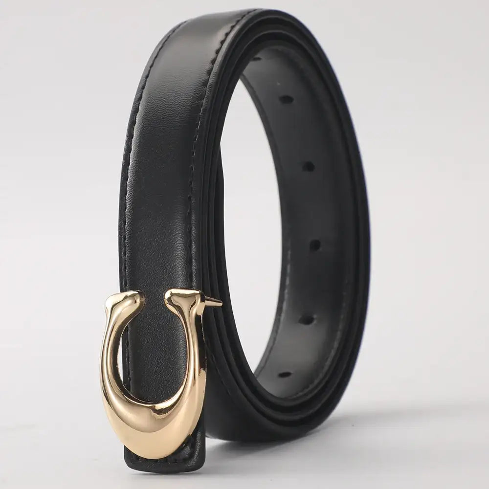 Ceinture souple pour femme à boucle lisse – vue 3