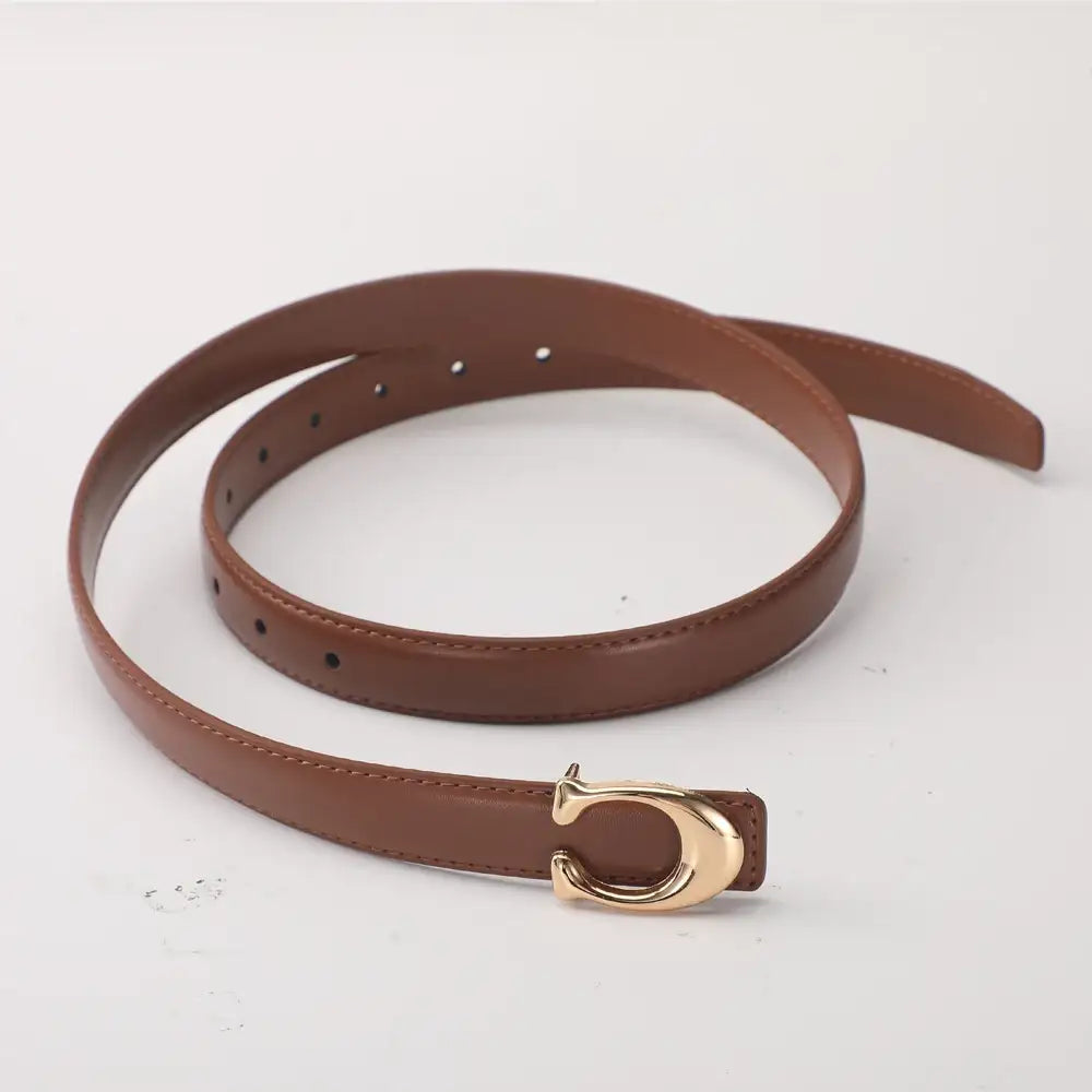 Ceinture souple pour femme à boucle lisse – vue 5