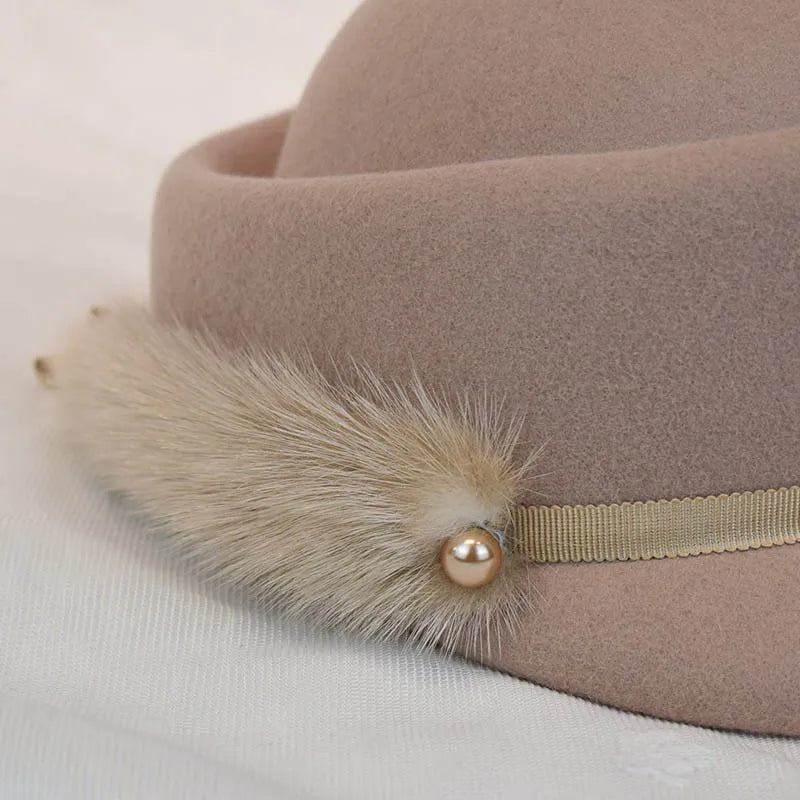 Chapeau bassin à avant-toit court pour femme – vue 4