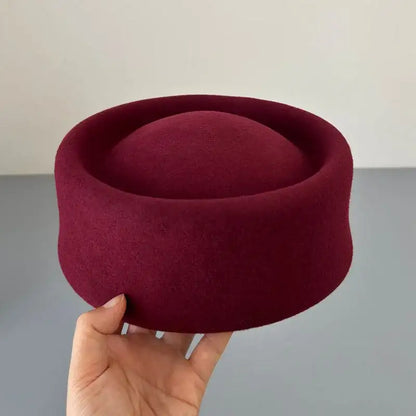 Chapeau en feutre femme 100 % laine, style vintage – vue 15