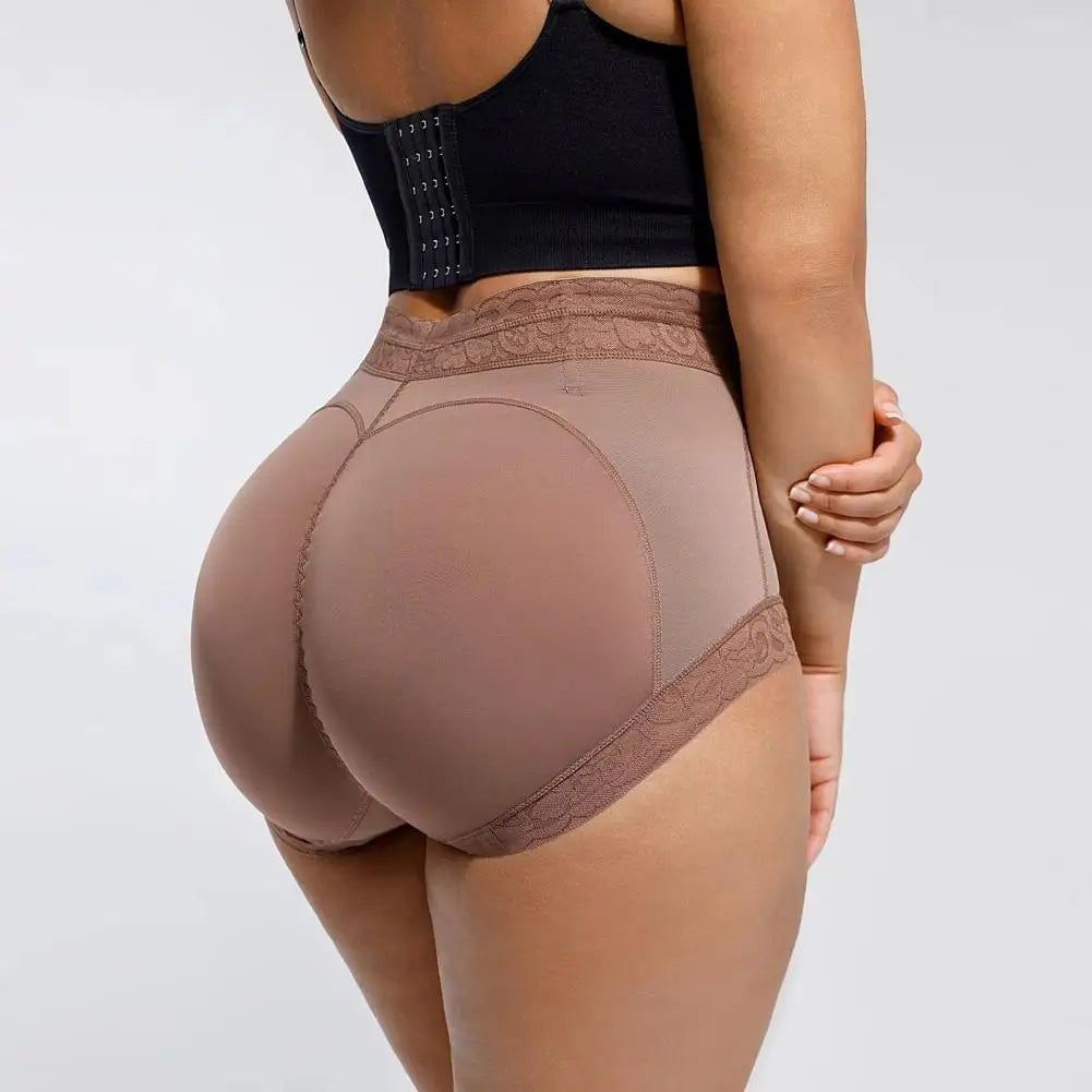Culotte dentelle taille mi-haute sans couture pour femme – vue 1